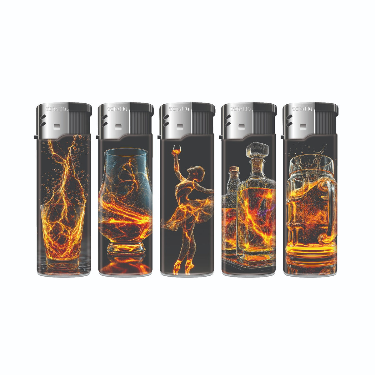 Encendedor TOBALIQ - GOLD GLASS