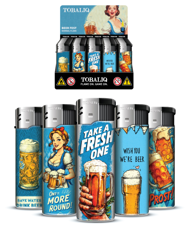 TOBALIQ Feuerzeug - BEER FEST
