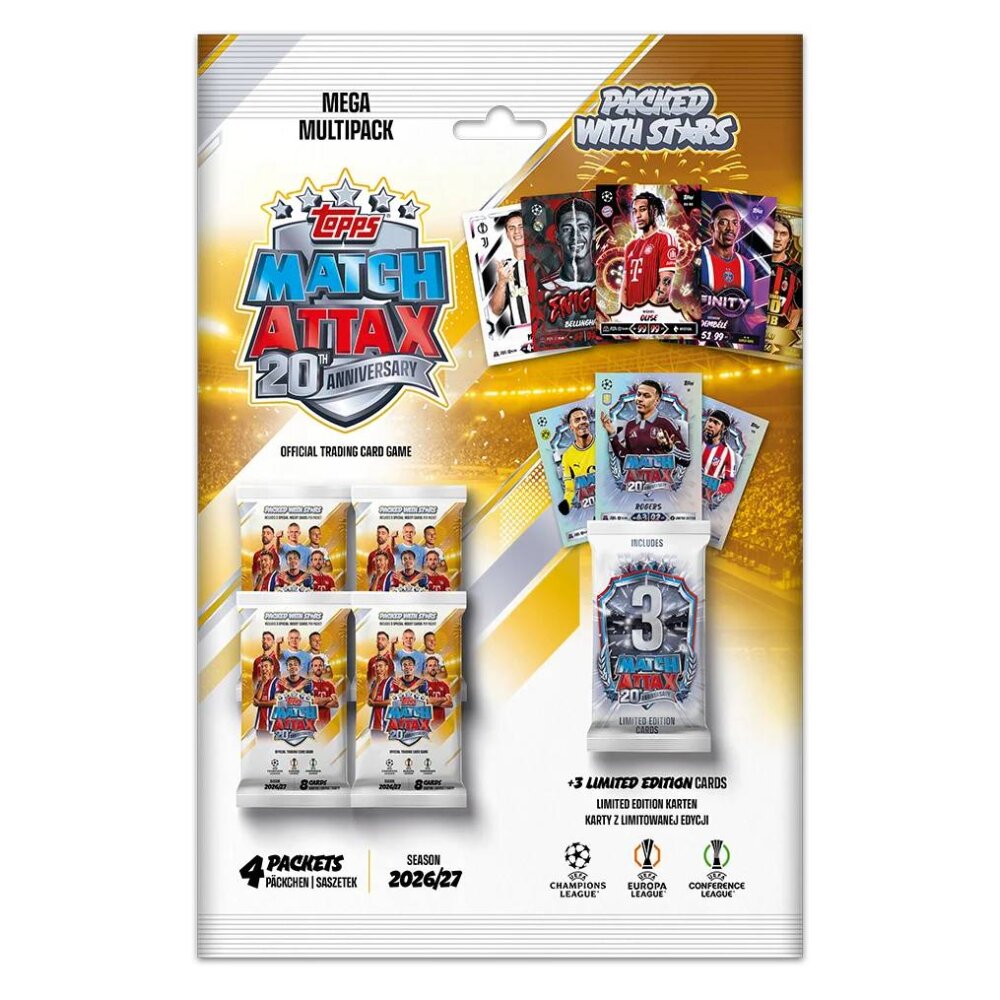 Topps UEFA Champions League Club Competition Match Attax 2026/2027 – MEGA MULTIPACK