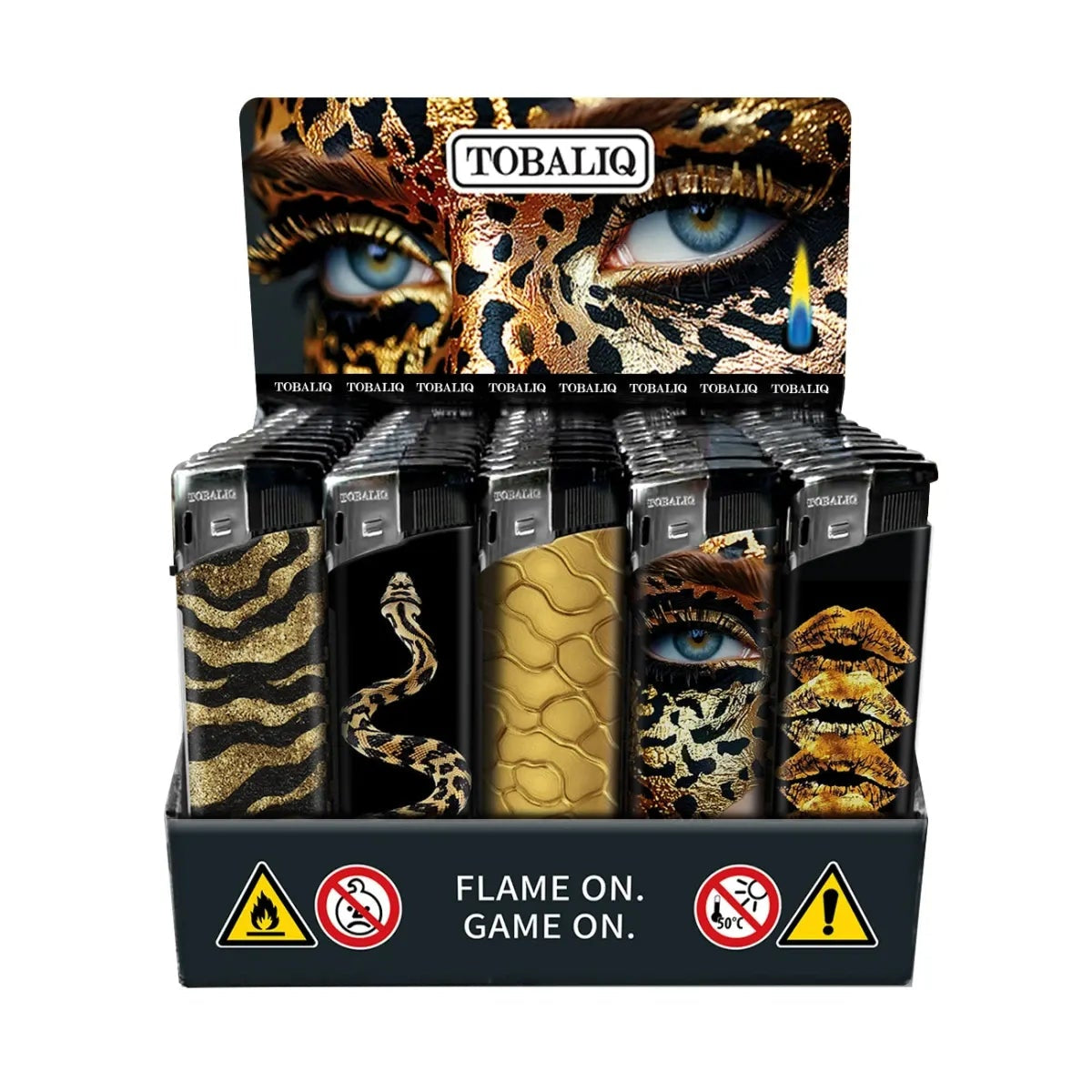 TOBALIQ Feuerzeug - GOLDEN ROAR