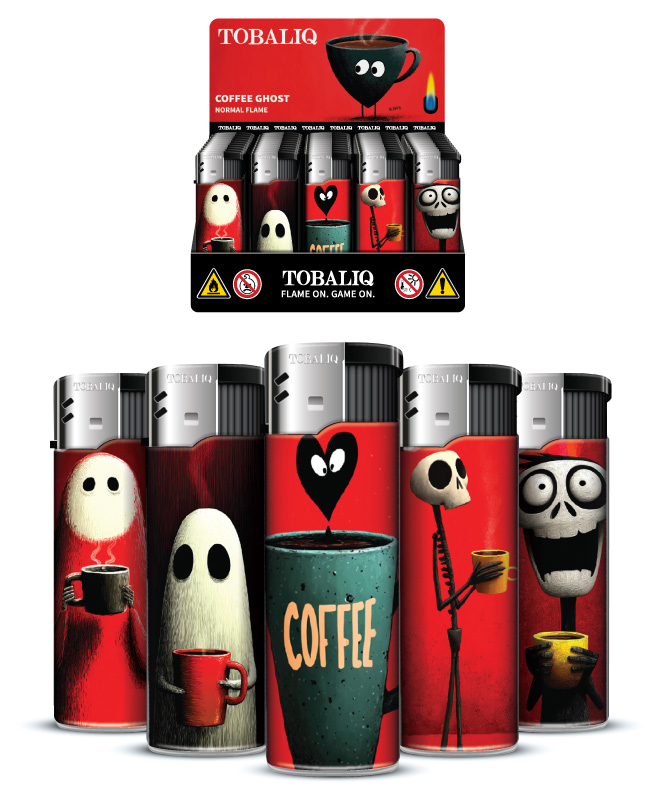 TOBALIQ Lighter - COFFEE GHOST