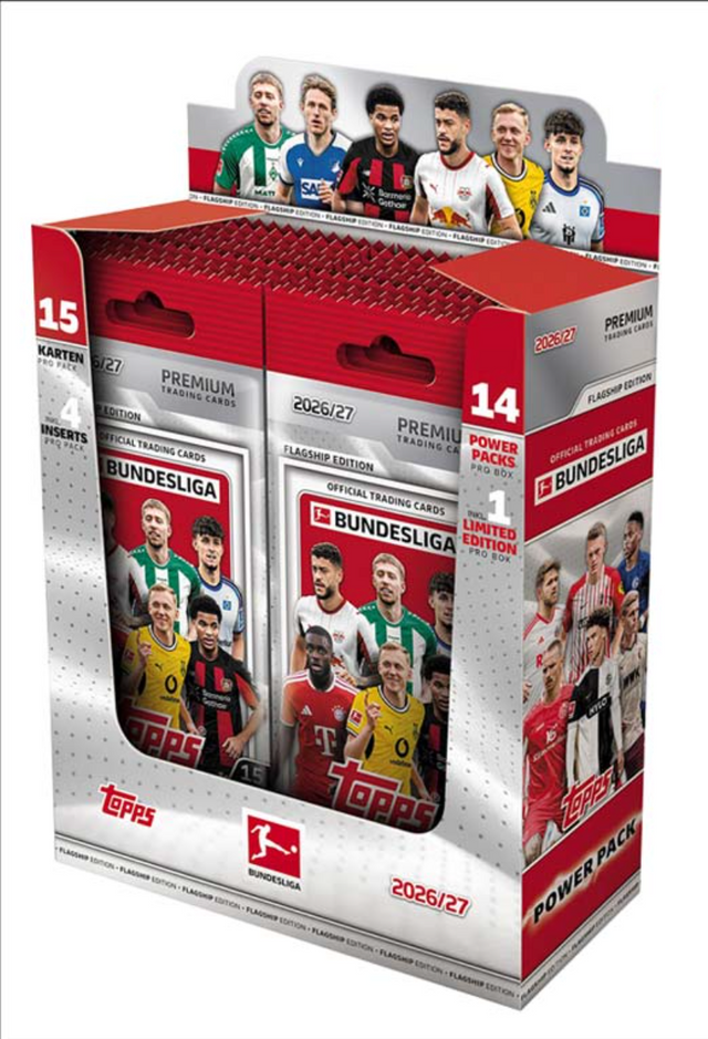 Bundesliga TC 2026/2027 Debut Edition – Power Pack Display (14 Packs)