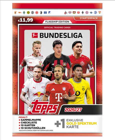 Bundesliga TC 2026/2027 Debut Edition – Starter Pack (Sammelmappe + 11 Karten)
