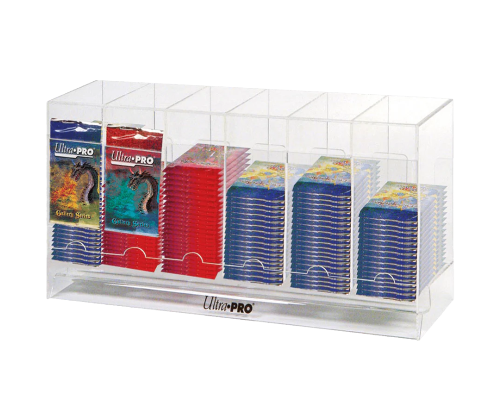 Kartenspender mit 6 Fächern aus Acryl